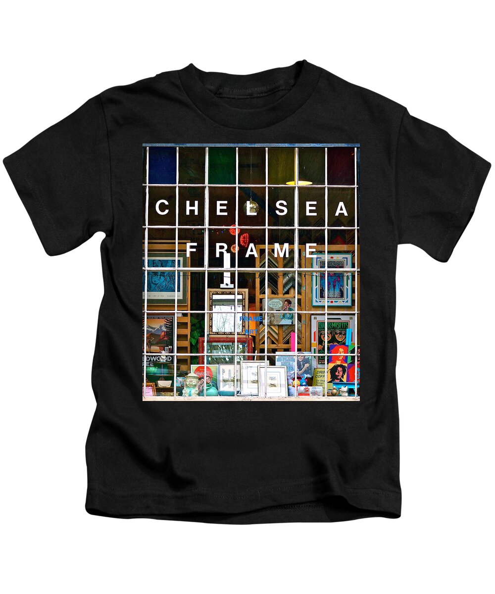 Philadelphia Facades Kids T-Shirt featuring the photograph Chelsea Frame by Ira Shander