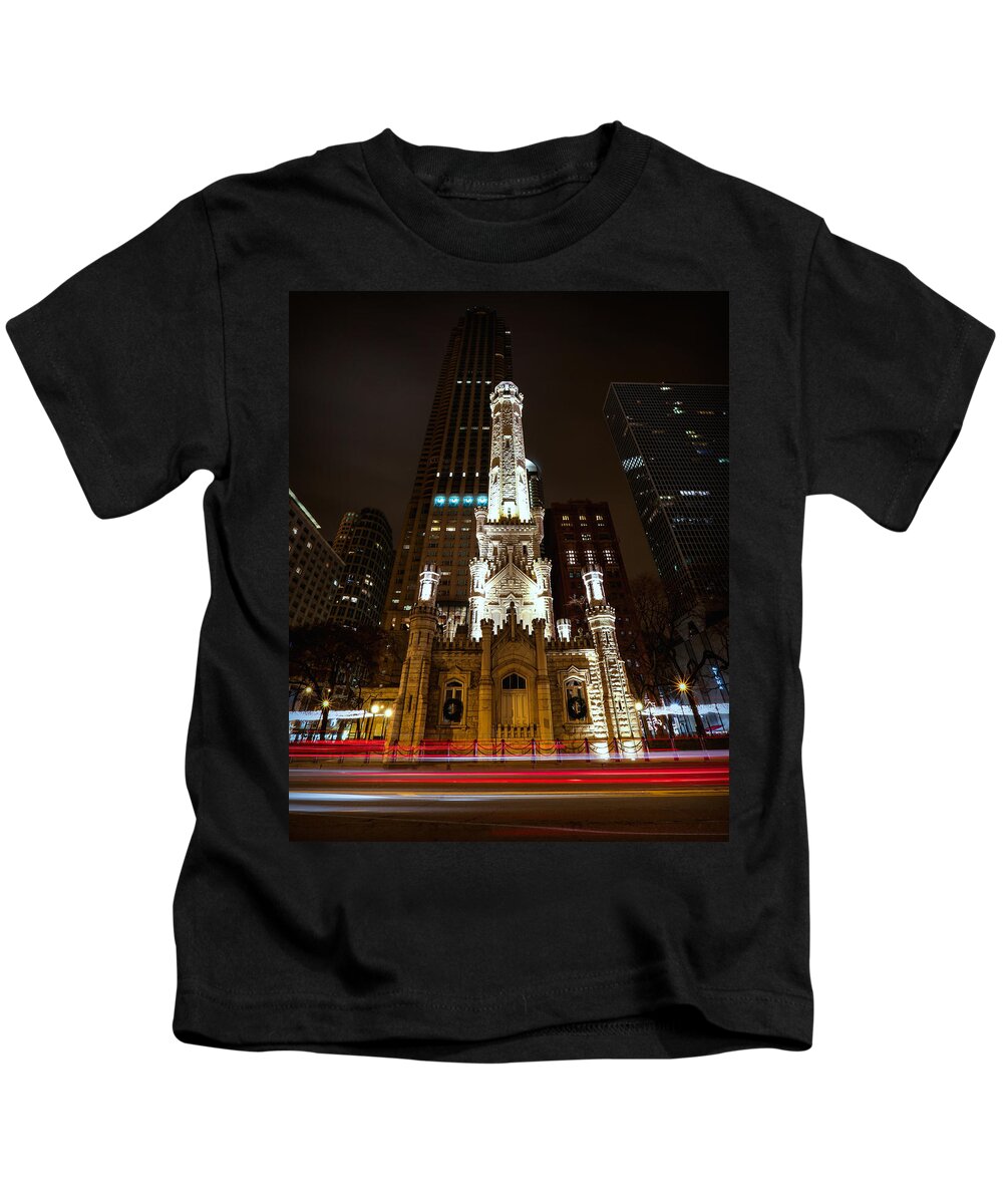 Chicago Kids T-Shirt featuring the photograph Chicago's Water Tower by Ryan Smith
