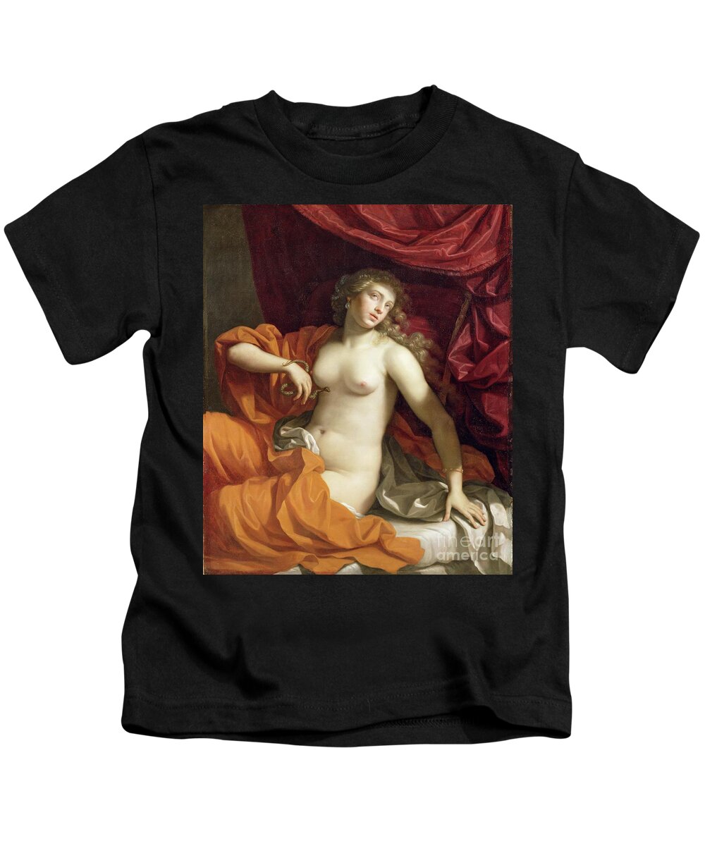 Cleopatra Kids T-Shirt featuring the painting Cleopatra by Benedetto the Younger Gennari