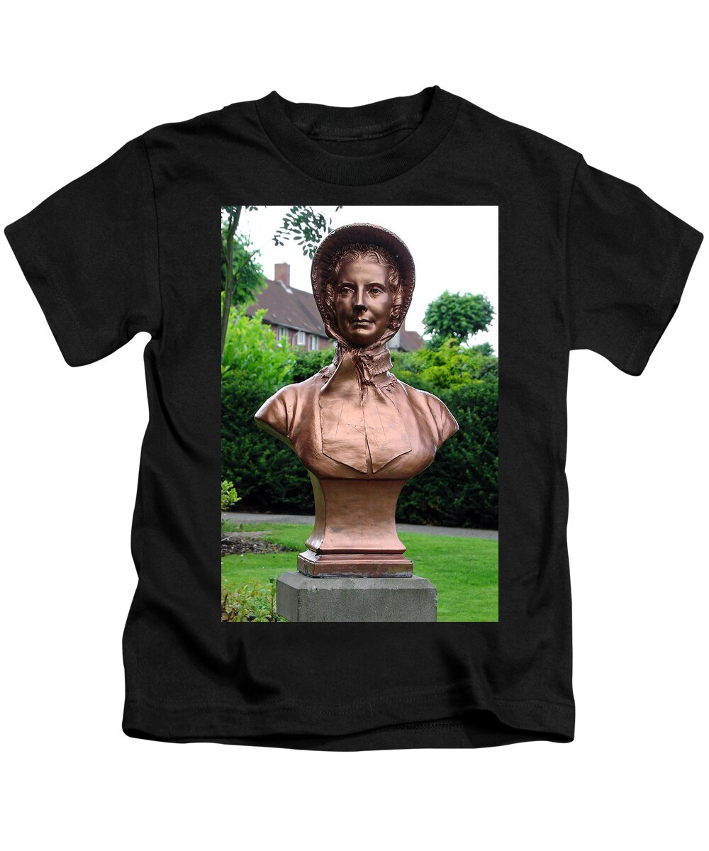 Memorial Kids T-Shirt featuring the photograph Close-up of a Memorial to Catherine Booth by Rod Johnson