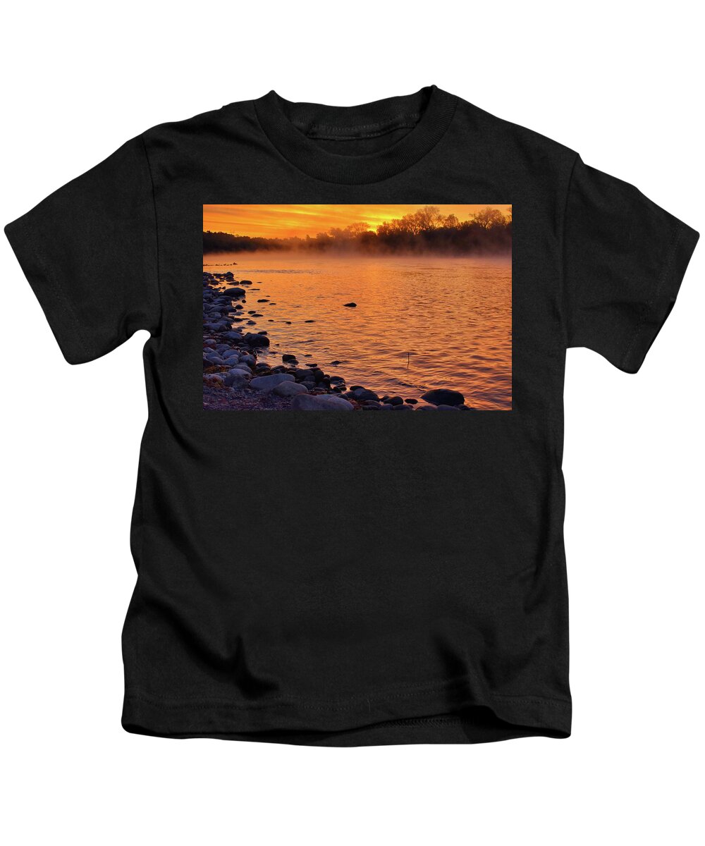 Cold November Morning Kids T-Shirt featuring the photograph Cold November Morning by Maria Jansson