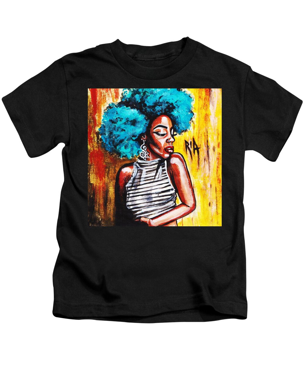 Artbyria Kids T-Shirt featuring the photograph Confidence by Artist RiA