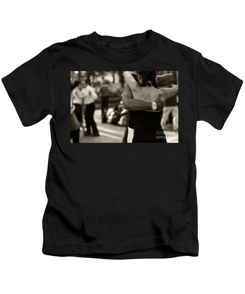 Tango Kids T-Shirt featuring the photograph Dance with Me by Leslie Leda