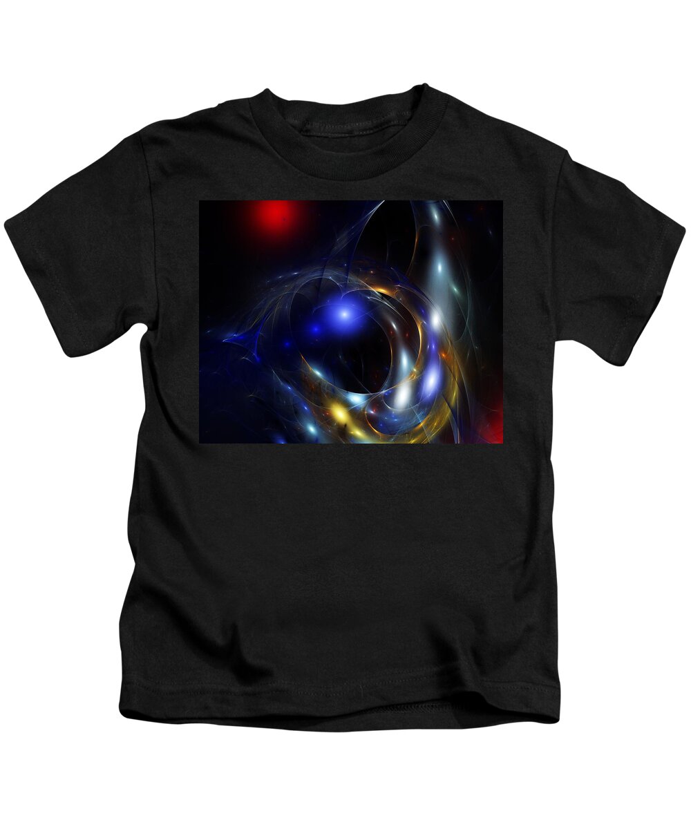 Dark Mater Revealed Kids T-Shirt featuring the digital art Dark Matter Revealed by David Lane