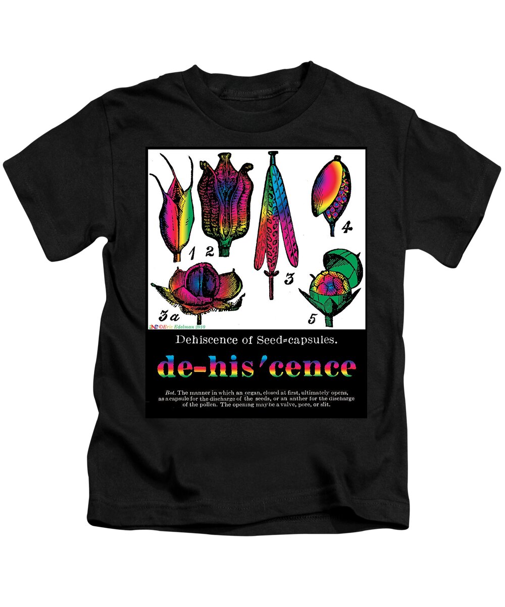 Grasses Kids T-Shirt featuring the digital art Dehiscence by Eric Edelman