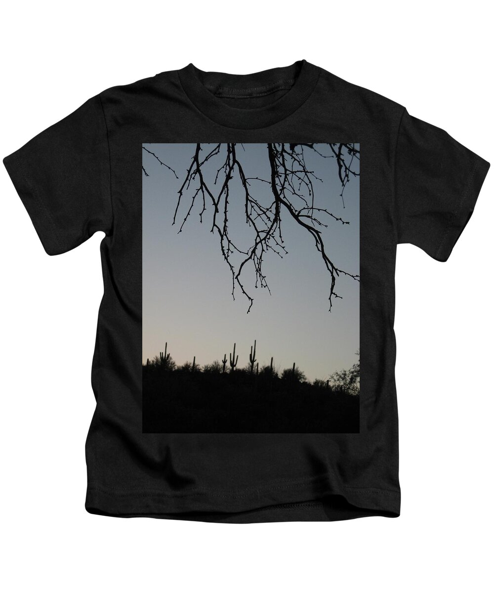Desert Kids T-Shirt featuring the photograph Desert Night So Familiar by Judith Lauter