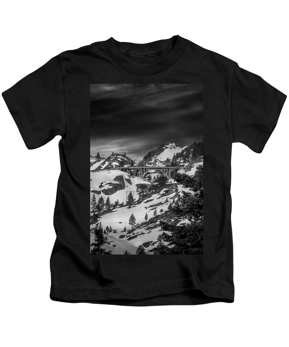 Donner Kids T-Shirt featuring the photograph Donner Lake by Bruce Bottomley