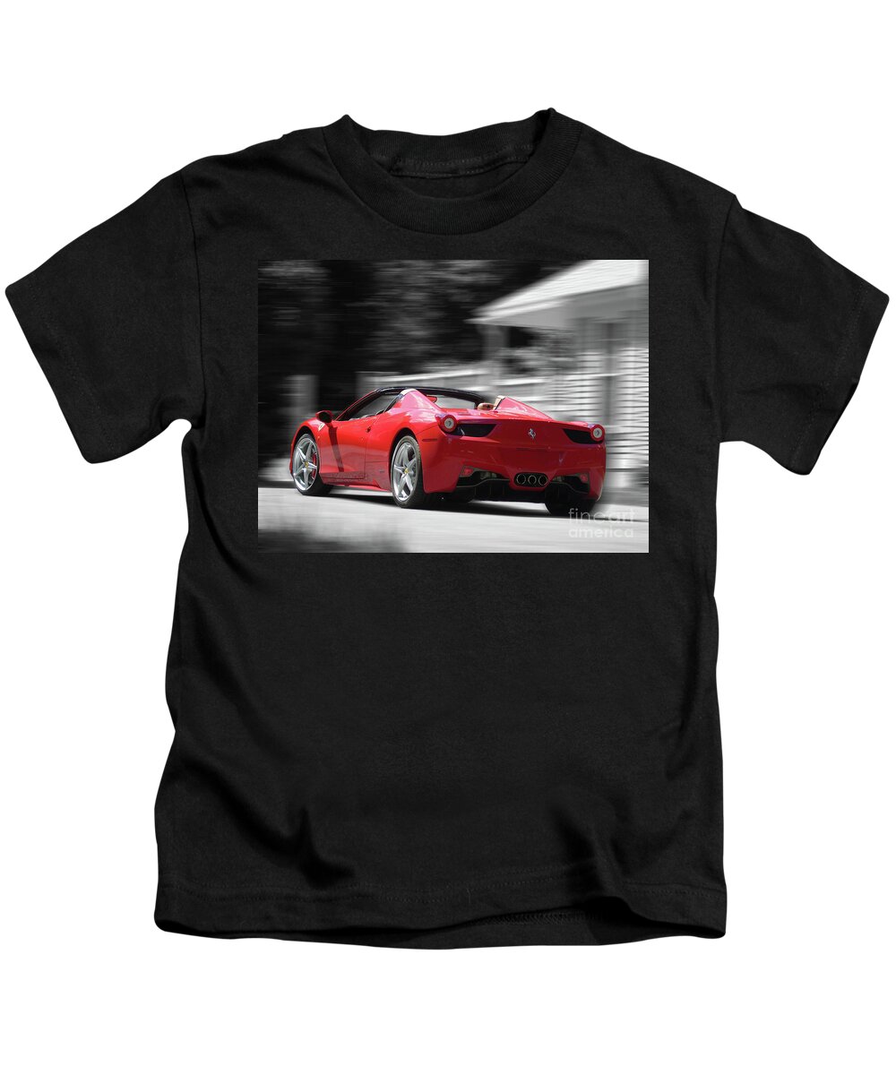 In Motion Kids T-Shirt featuring the photograph Dream Car by Susan Lafleur