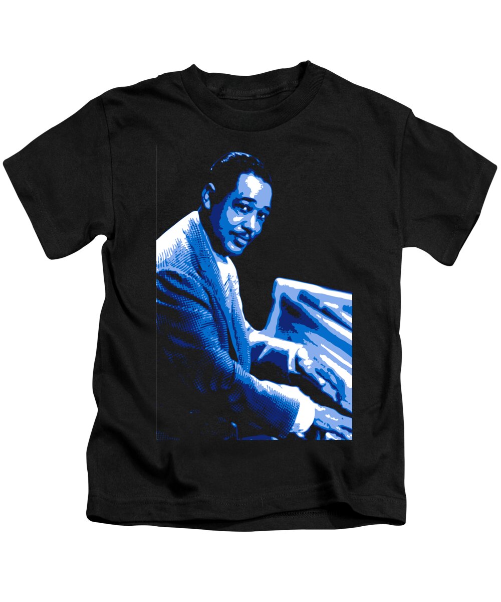 Duke Ellington Kids T-Shirt featuring the digital art Duke Ellington by DB Artist