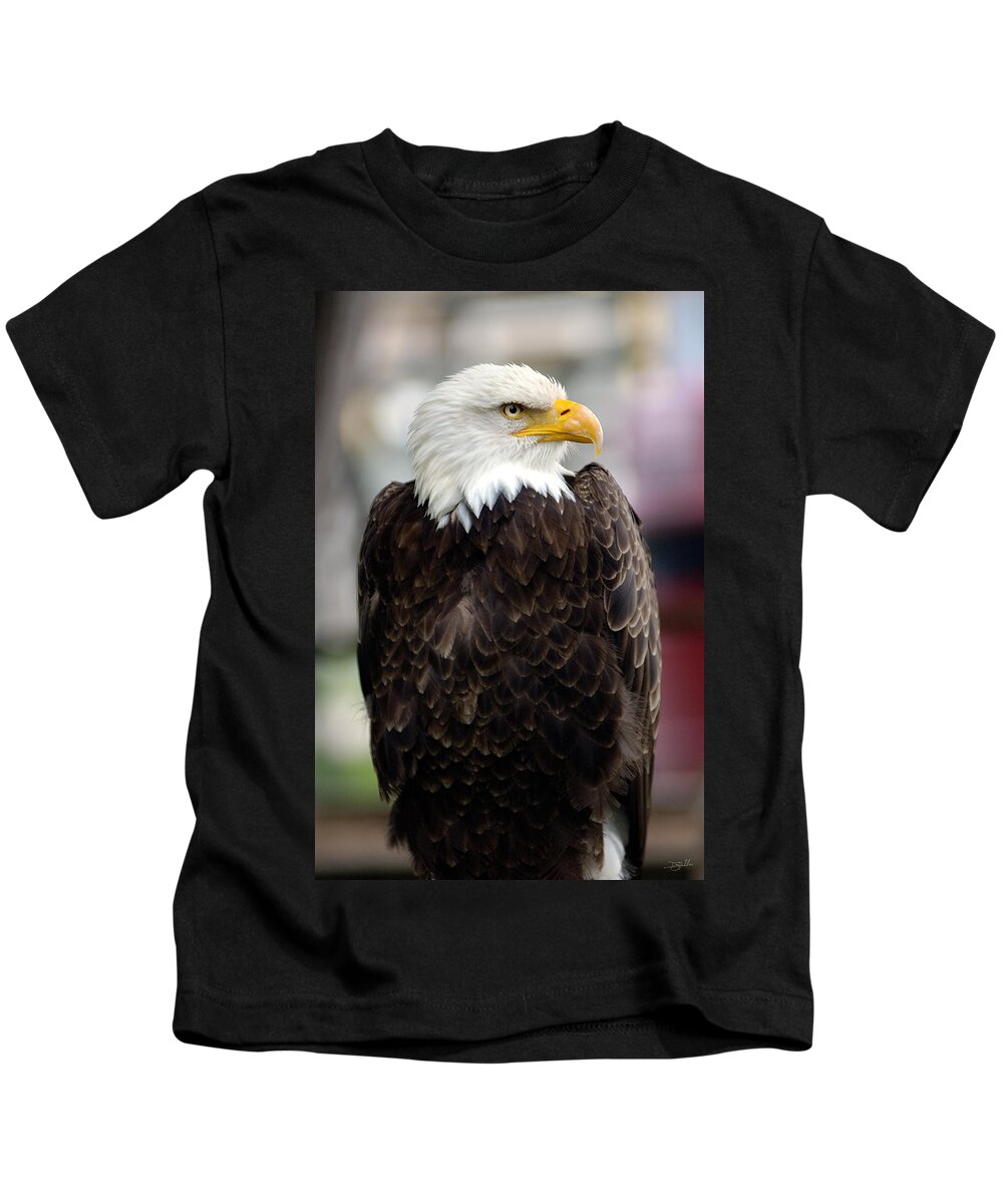 Eagle Kids T-Shirt featuring the photograph Eagle by Doug Gibbons