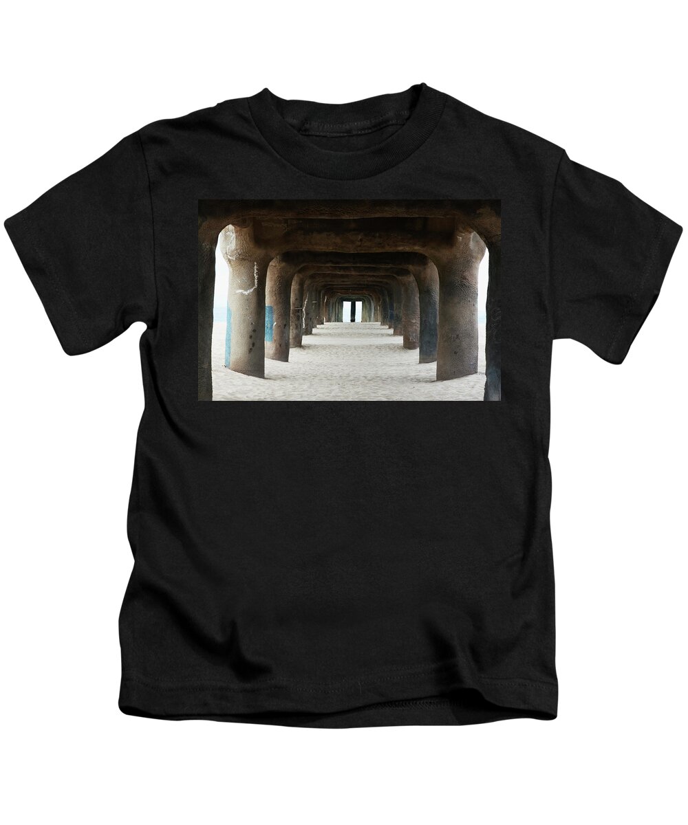Pier Kids T-Shirt featuring the photograph Elephant Legs by Lorraine Devon Wilke