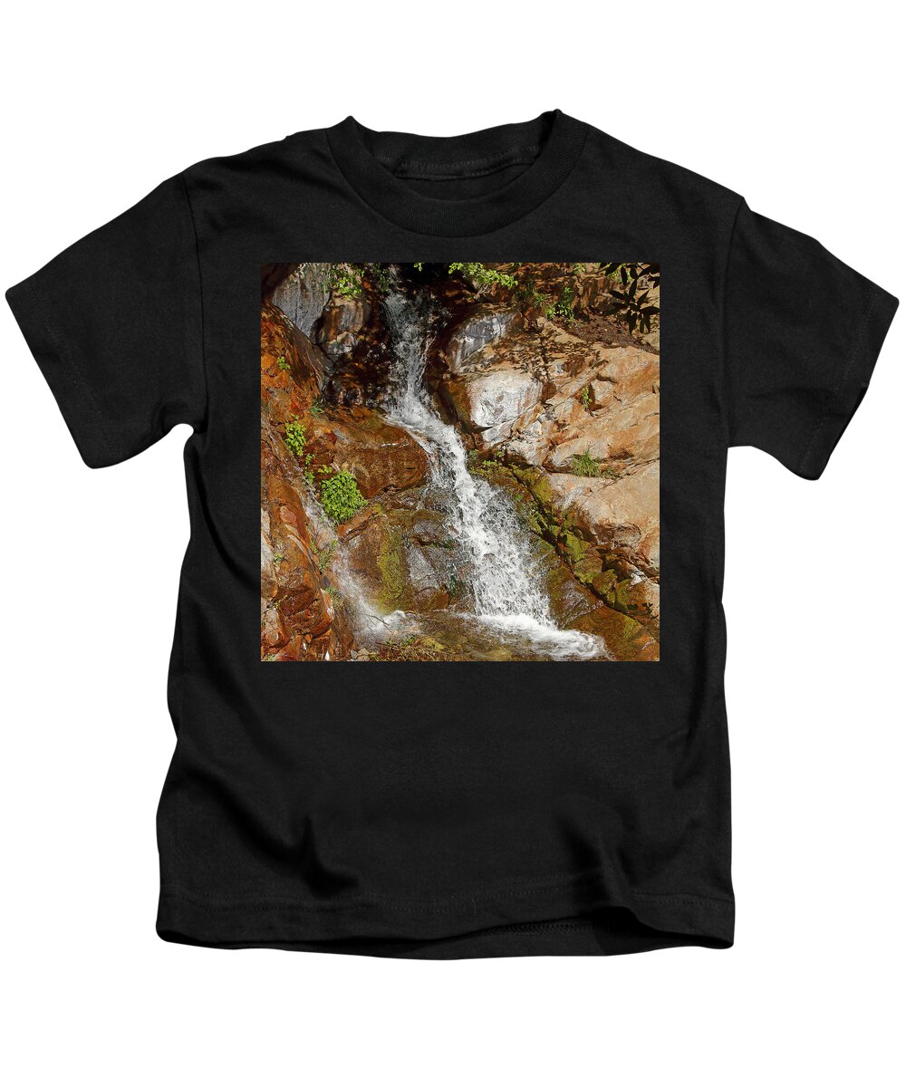 Etiwanda Waterfalls Kids T-Shirt featuring the photograph Etiwanda Waterfalls by Viktor Savchenko
