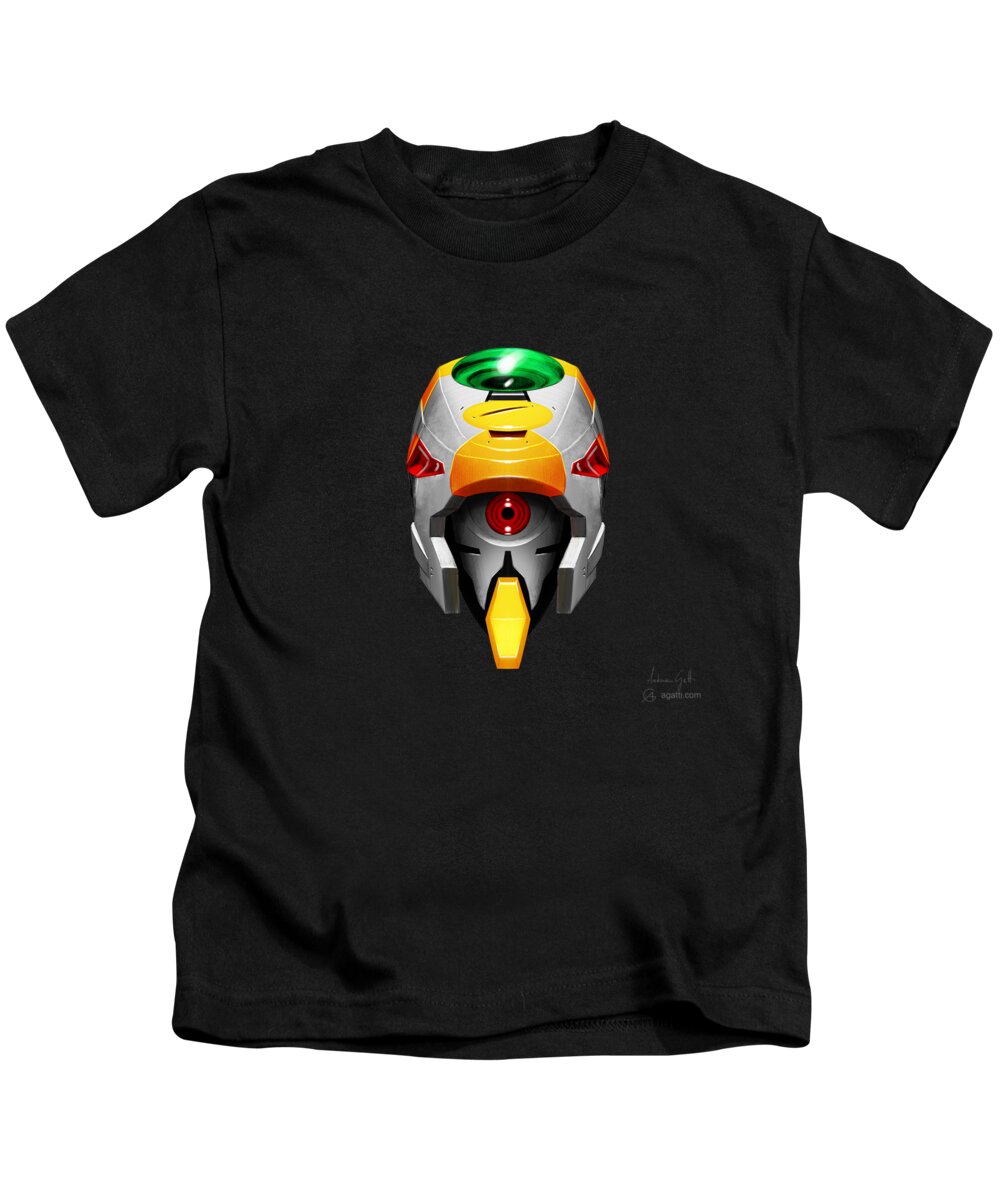 Sci-fi Kids T-Shirt featuring the digital art Eva00 by Andrea Gatti