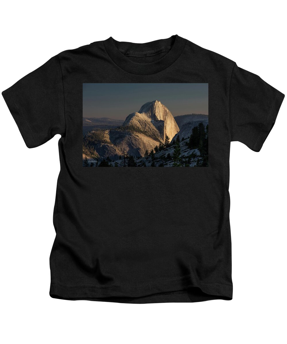 Half Dome Kids T-Shirt featuring the photograph Evening Light On Half Dome by Bill Roberts