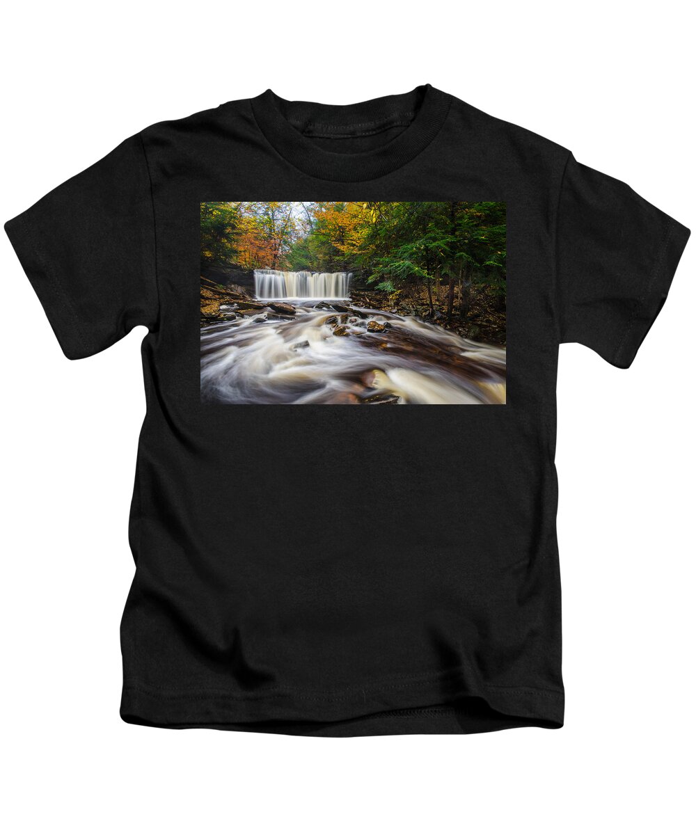 Autumn Kids T-Shirt featuring the photograph Fall Mixer by Neil Shapiro