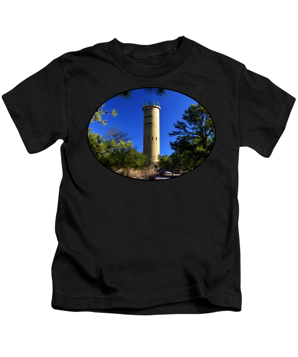 Fire Control Tower #7 Kids T-Shirt featuring the photograph FCT7 Fire Control Tower #7 - Observation Tower by Bill Swartwout