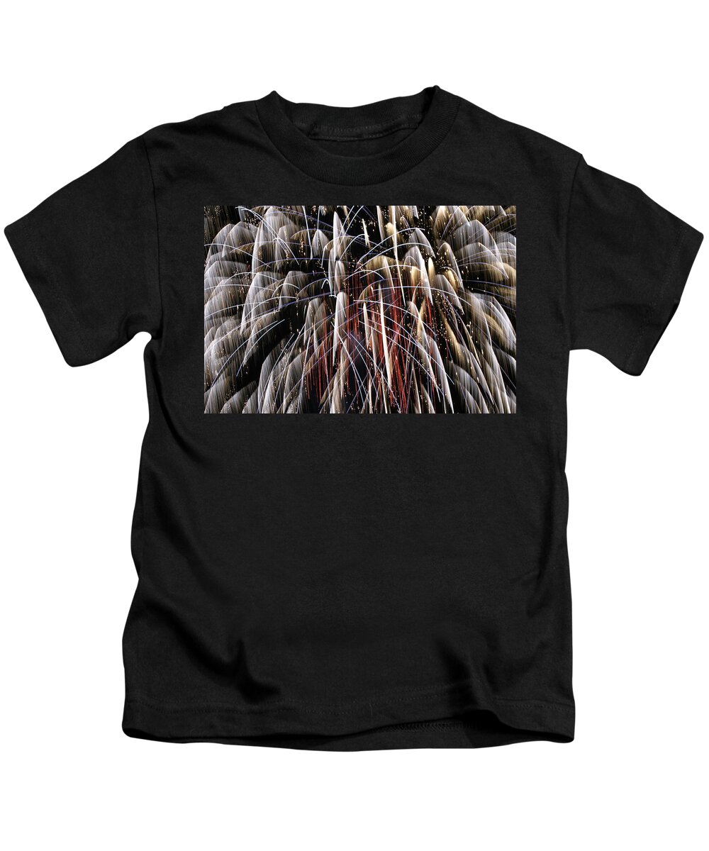 Fire Kids T-Shirt featuring the digital art Fire Fountain by Gary Baird