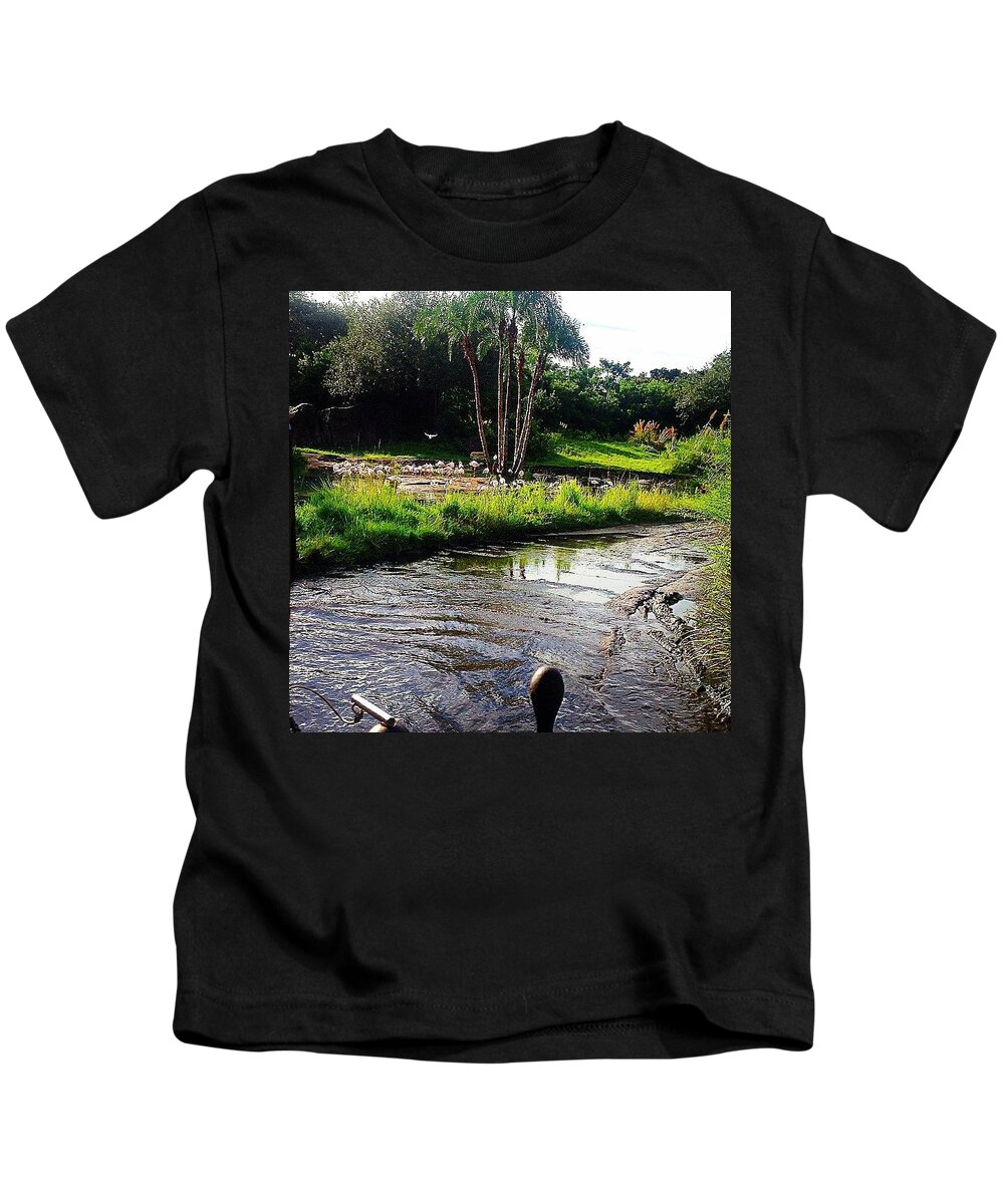 Beautiful Kids T-Shirt featuring the photograph Flamingos by Kate Arsenault 