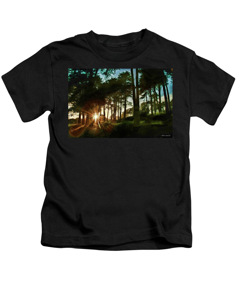 Sunset Kids T-Shirt featuring the photograph Forest Sunset by Blake Richards