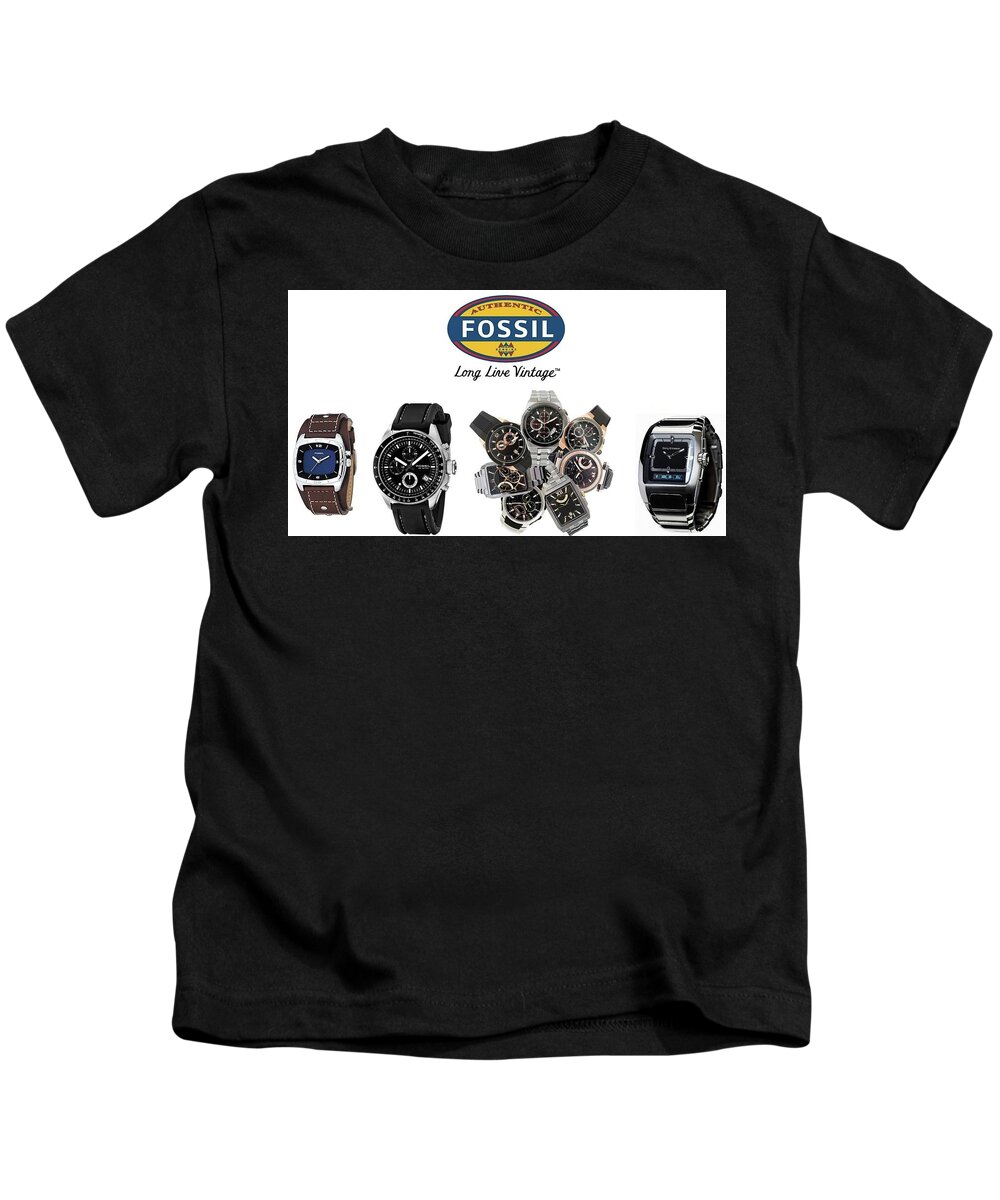 Fossil Kids T-Shirt featuring the digital art Fossil by Super Lovely