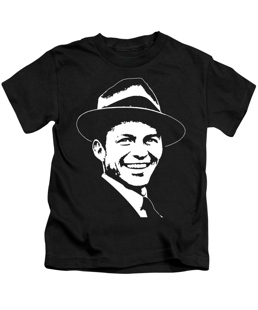 Sinatra Kids T-Shirt featuring the digital art Frank Sinatra Pop Art by Megan Miller