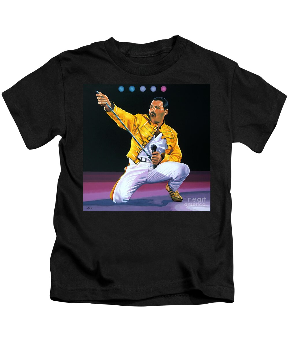 Freddie Mercury British Singer Art Quality T Shirt Unisex Kid's 