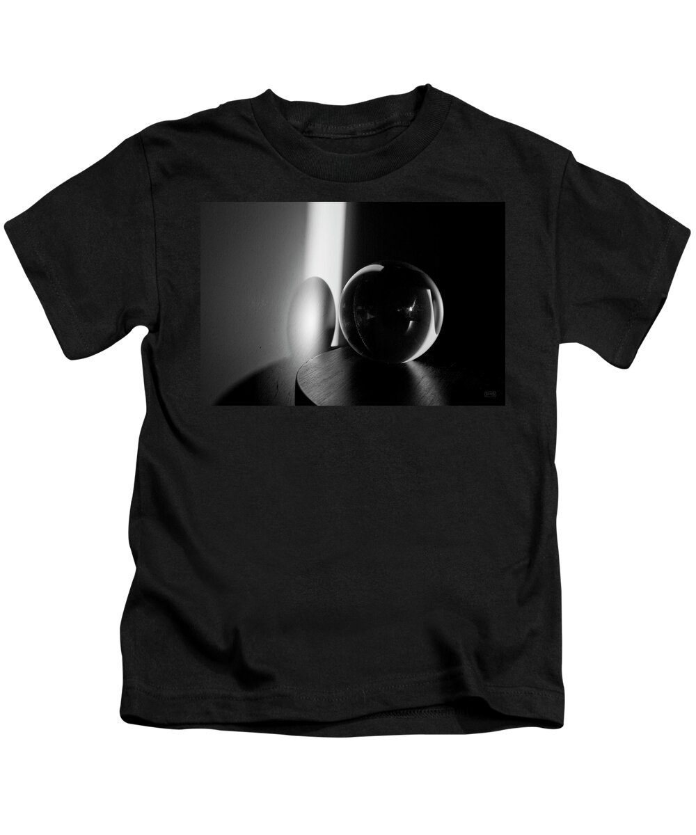 Glass Kids T-Shirt featuring the photograph Glass Sphere in Light and Shadow by David Gordon