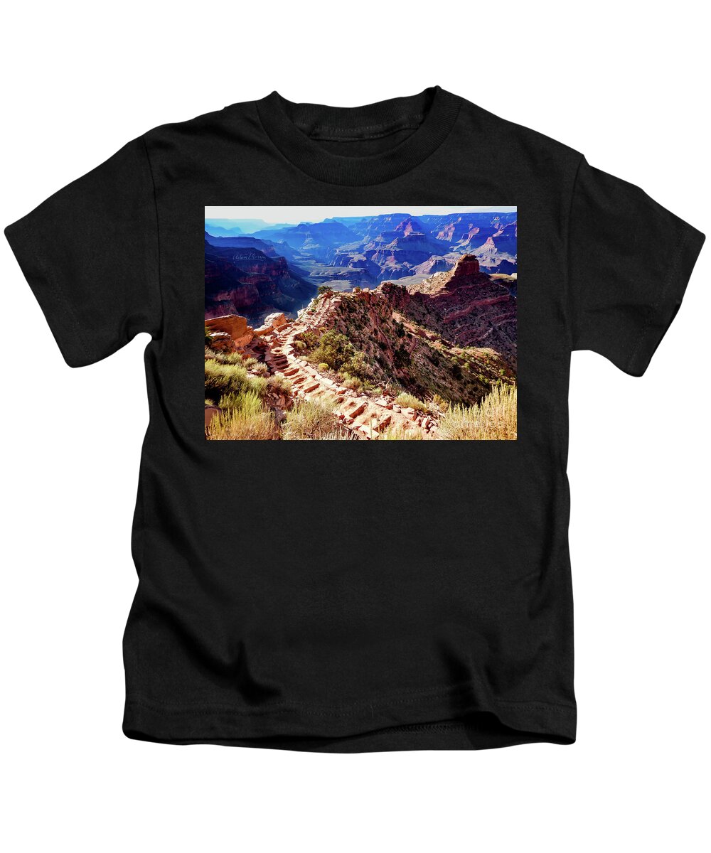 Landscape Kids T-Shirt featuring the photograph Going Down by Adam Morsa
