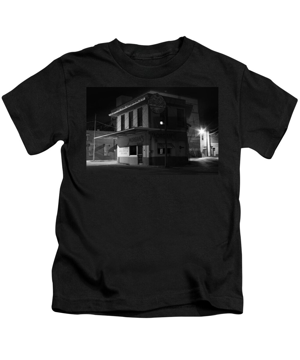 Shop Kids T-Shirt featuring the photograph Gone for the Night by Jeff Mize