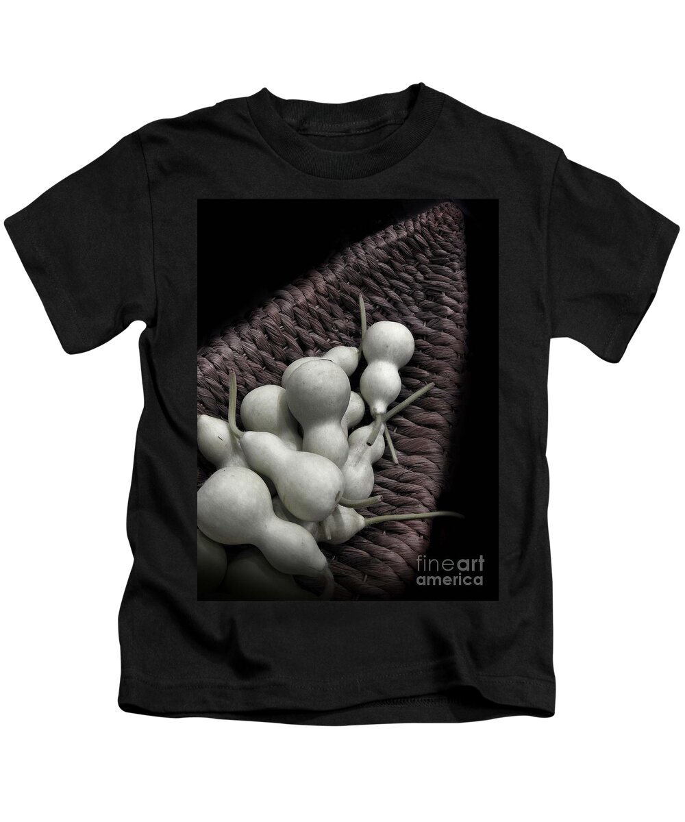 Black Kids T-Shirt featuring the photograph Gourds by Eena Bo