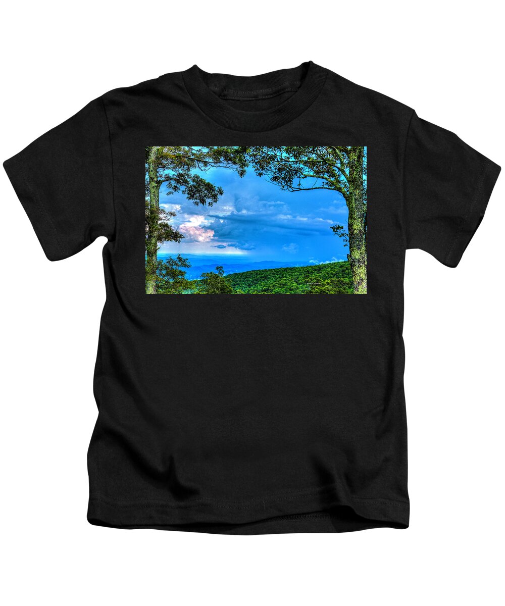 Storm Kids T-Shirt featuring the photograph Green Mountain Storm by Dale R Carlson