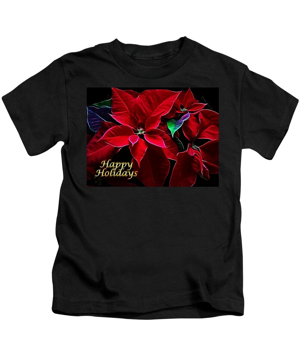 Christmas Kids T-Shirt featuring the photograph Happy Holidays by Sandy Keeton