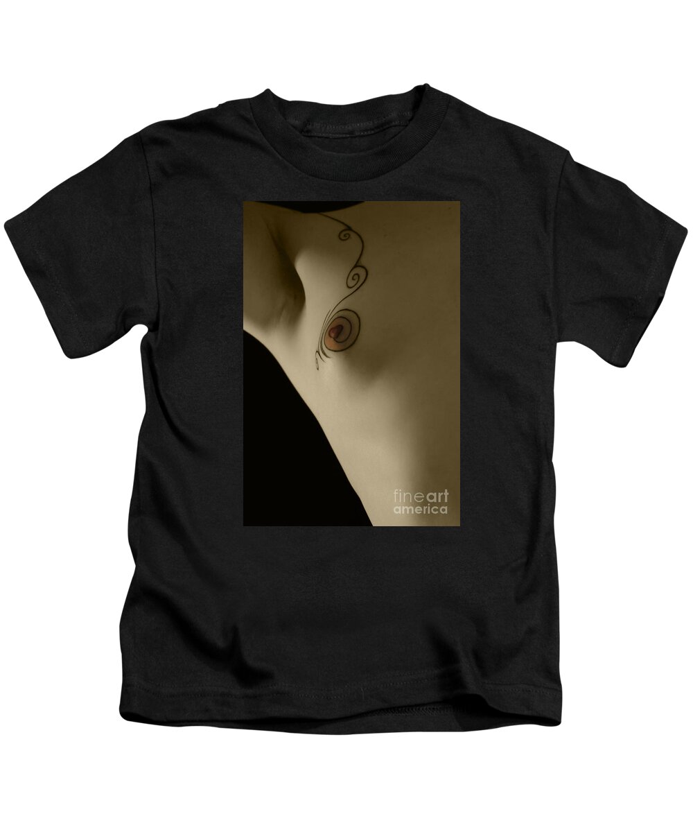 Artistic Photographs Kids T-Shirt featuring the photograph Heart upon my chest by Robert WK Clark