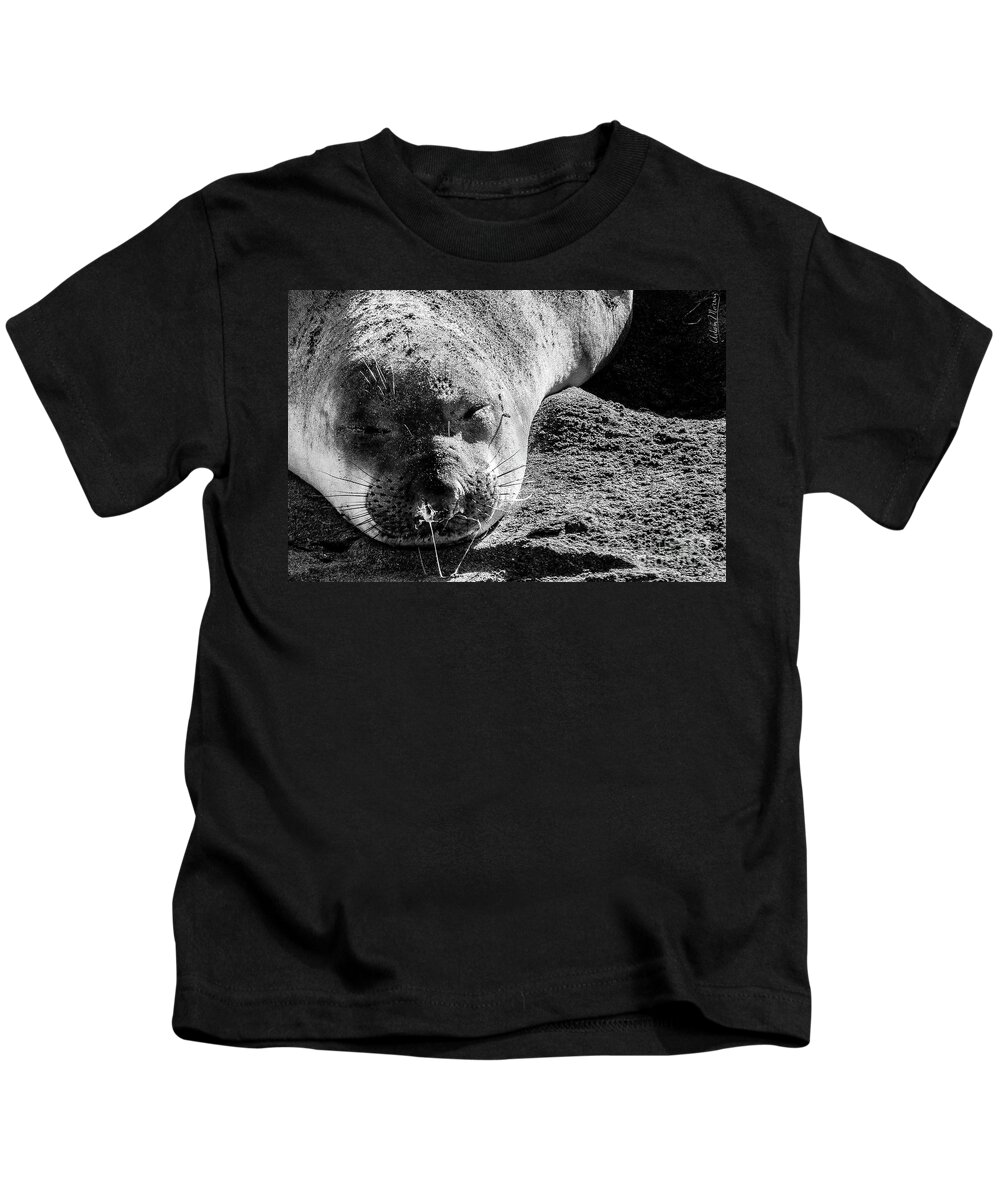 Animal Kids T-Shirt featuring the photograph Heavy Sleeper by Adam Morsa
