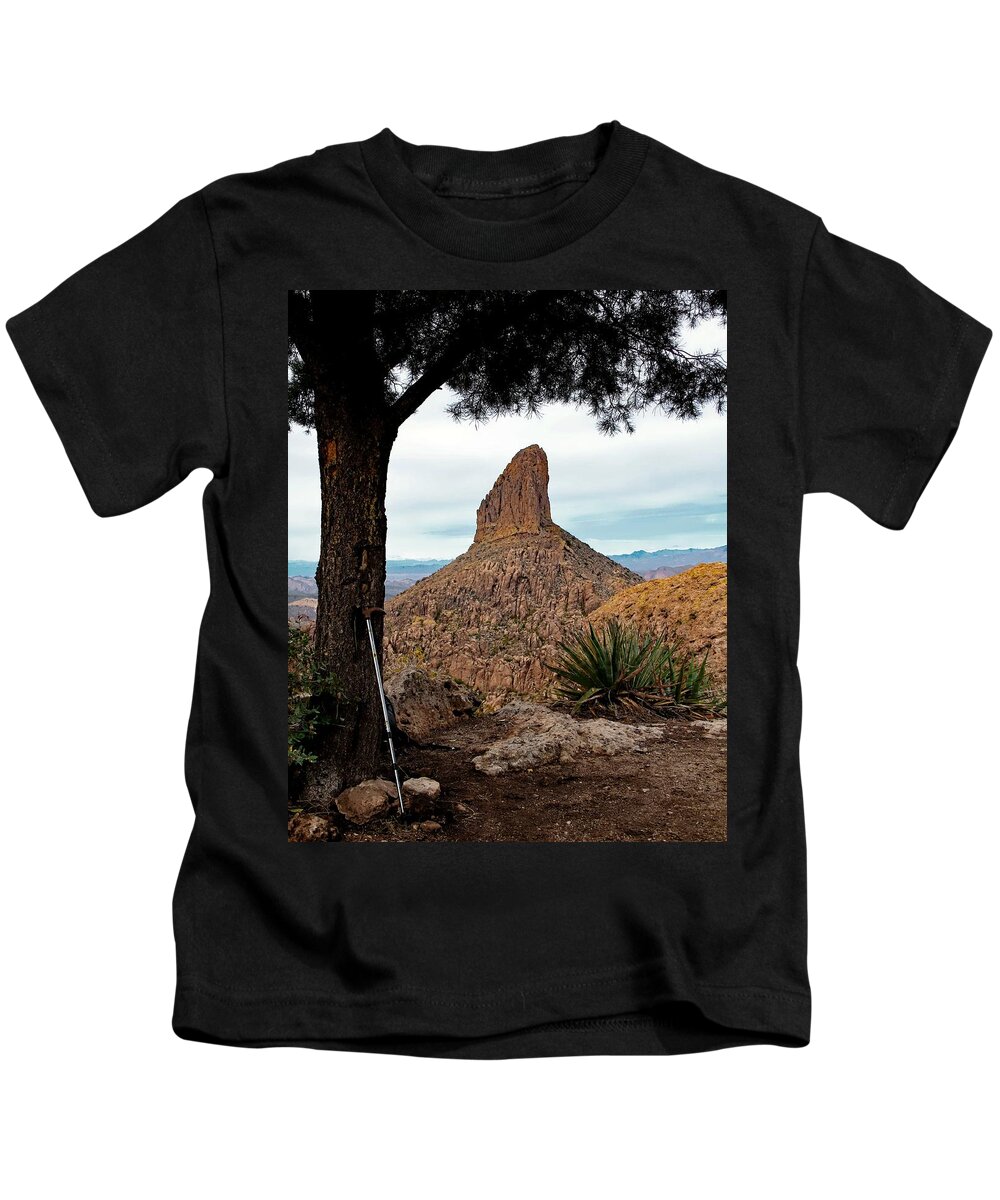 Arizona Kids T-Shirt featuring the photograph Hikers Rest by Hans Brakob