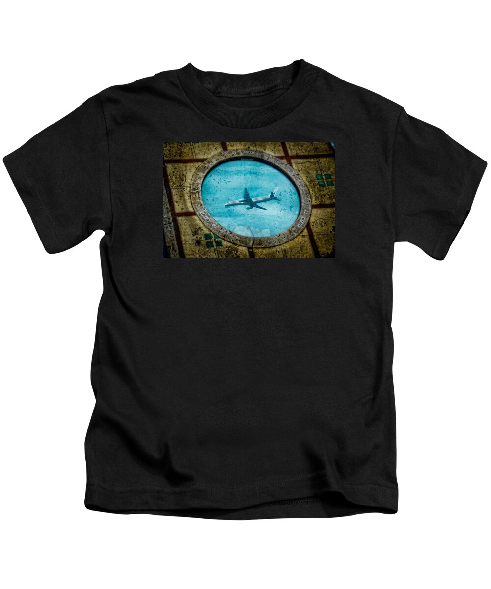 Pool Kids T-Shirt featuring the photograph Hot Tub Flight by Harry Spitz