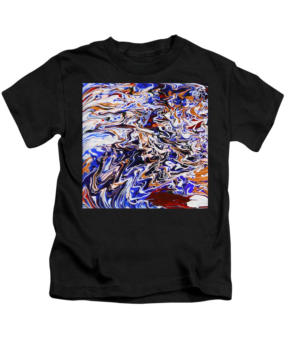 Fusionart Kids T-Shirt featuring the painting Immersion by Ralph White