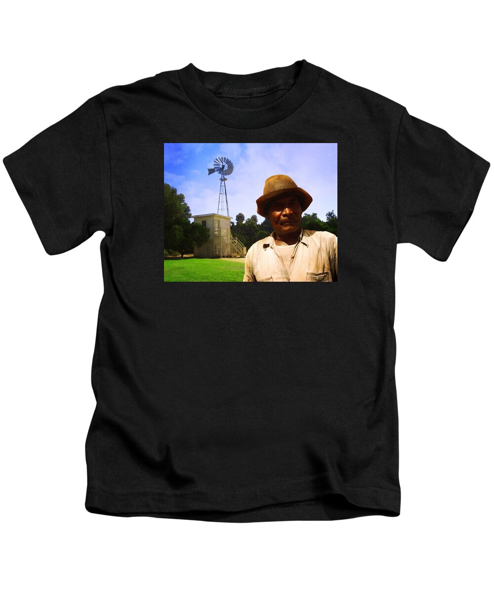 Orange Groves Kids T-Shirt featuring the photograph In the Groves by Timothy Bulone