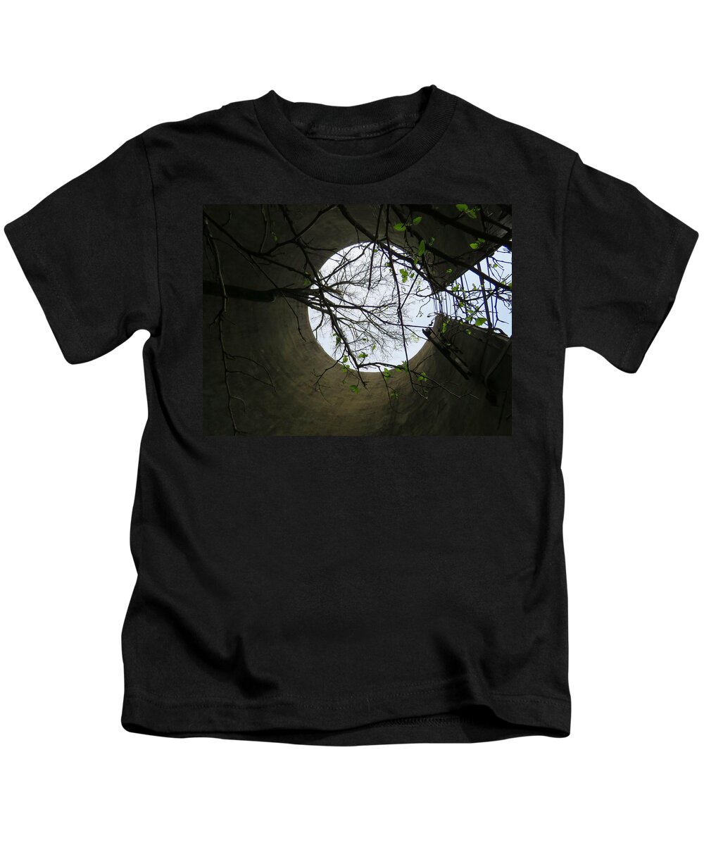 Silo Kids T-Shirt featuring the photograph In The Silo by Keith Stokes