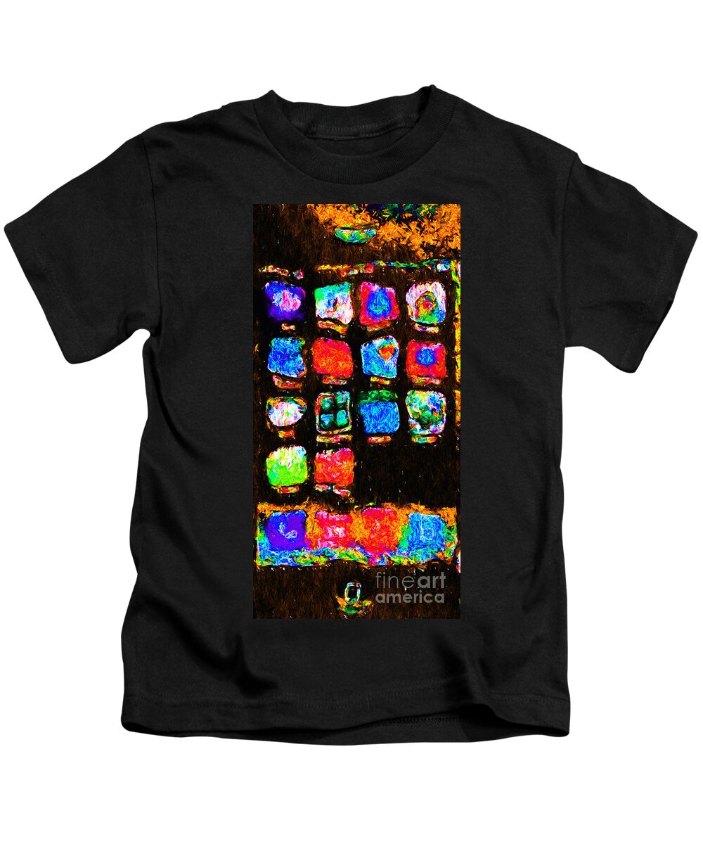 Iphone Kids T-Shirt featuring the photograph Iphone In Abstract by Wingsdomain Art and Photography