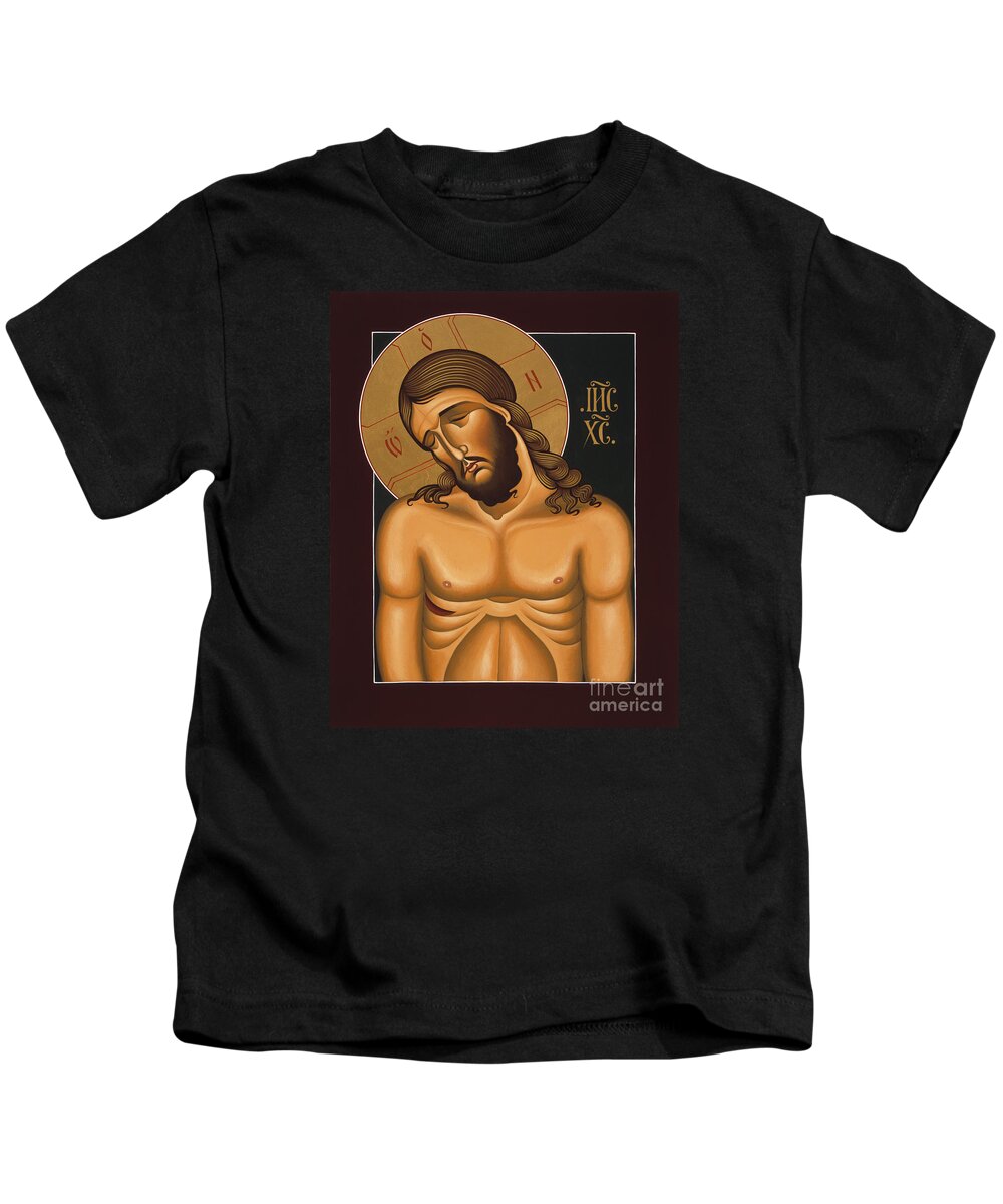 Jesus Christ Extreme Humility Kids T-Shirt featuring the painting Jesus Christ Extreme Humility 036 by William Hart McNichols