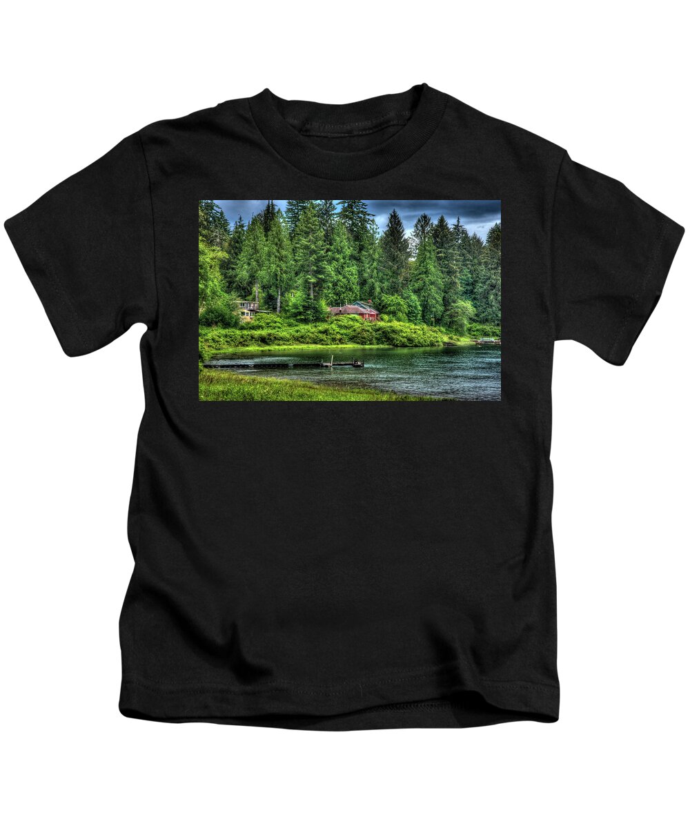 Grass Kids T-Shirt featuring the photograph Lake Quinault 3 by Richard J Cassato