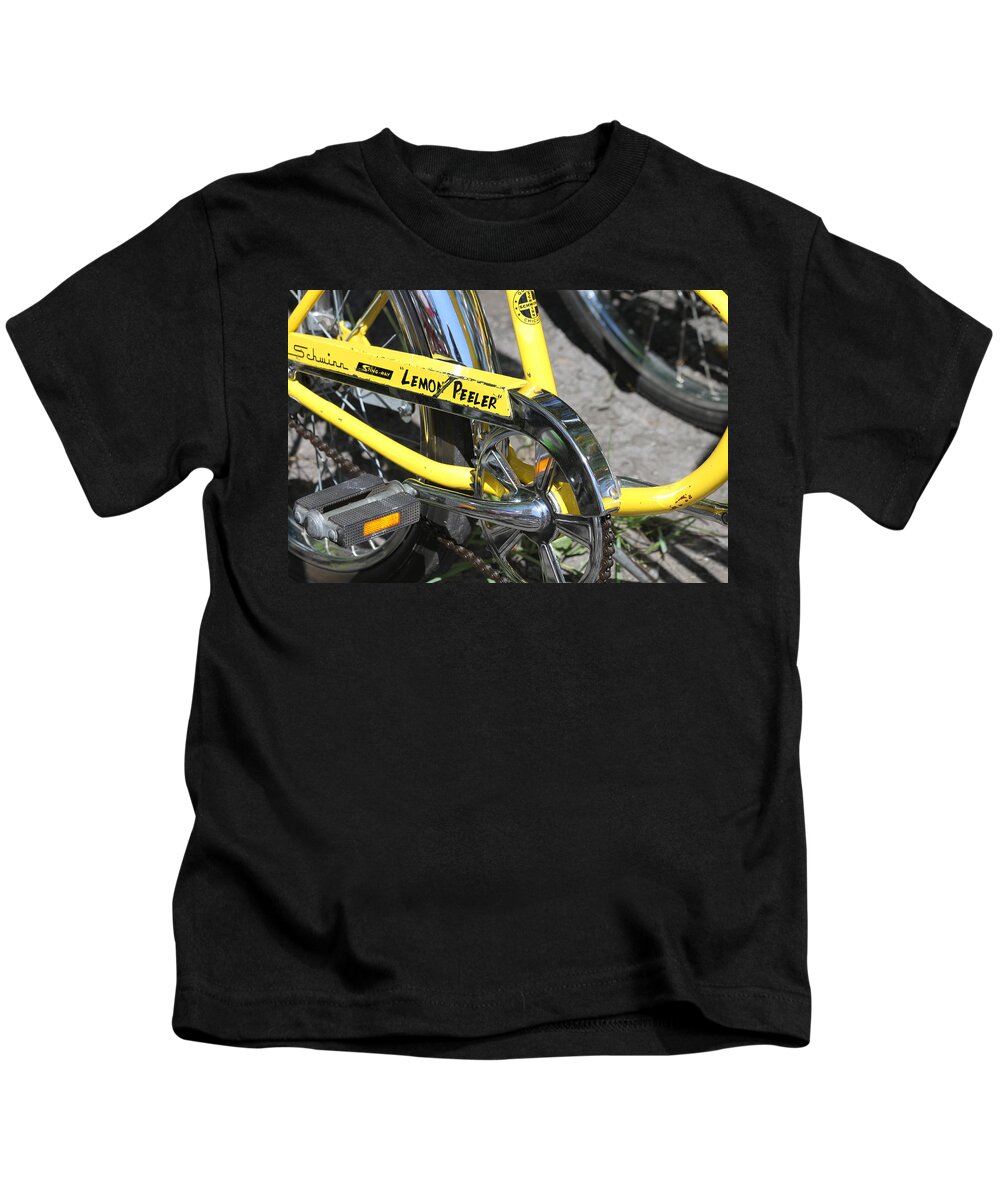 Schwinn Kids T-Shirt featuring the photograph Lemon Peeler by Lauri Novak