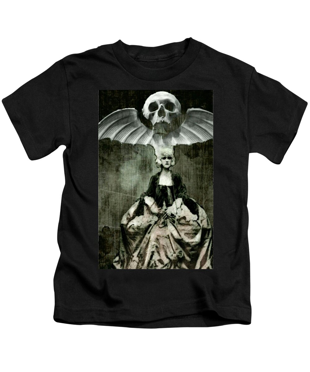 Skull Kids T-Shirt featuring the digital art Let Them Eat Cake by Delight Worthyn