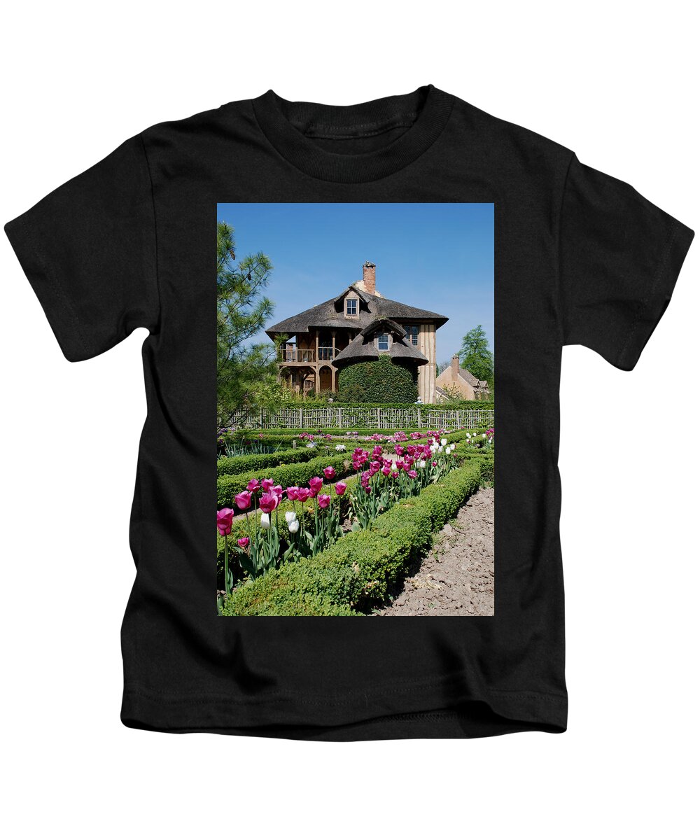 Cottage Kids T-Shirt featuring the photograph Lovely Garden and Cottage by Jennifer Ancker