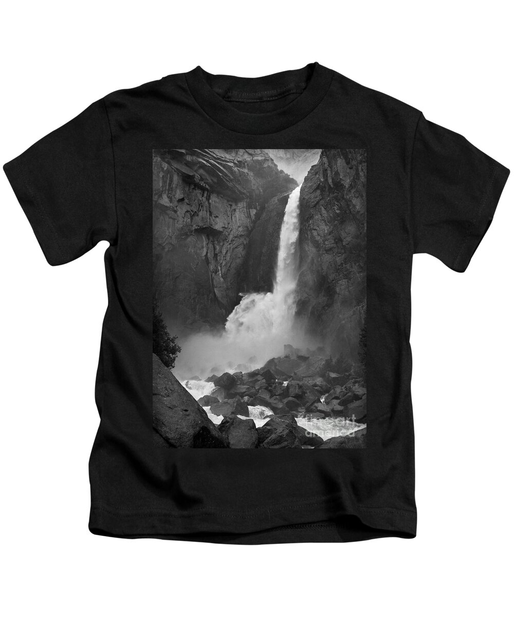Yosemite Kids T-Shirt featuring the photograph Lower Yosemite Falls by Martin Konopacki