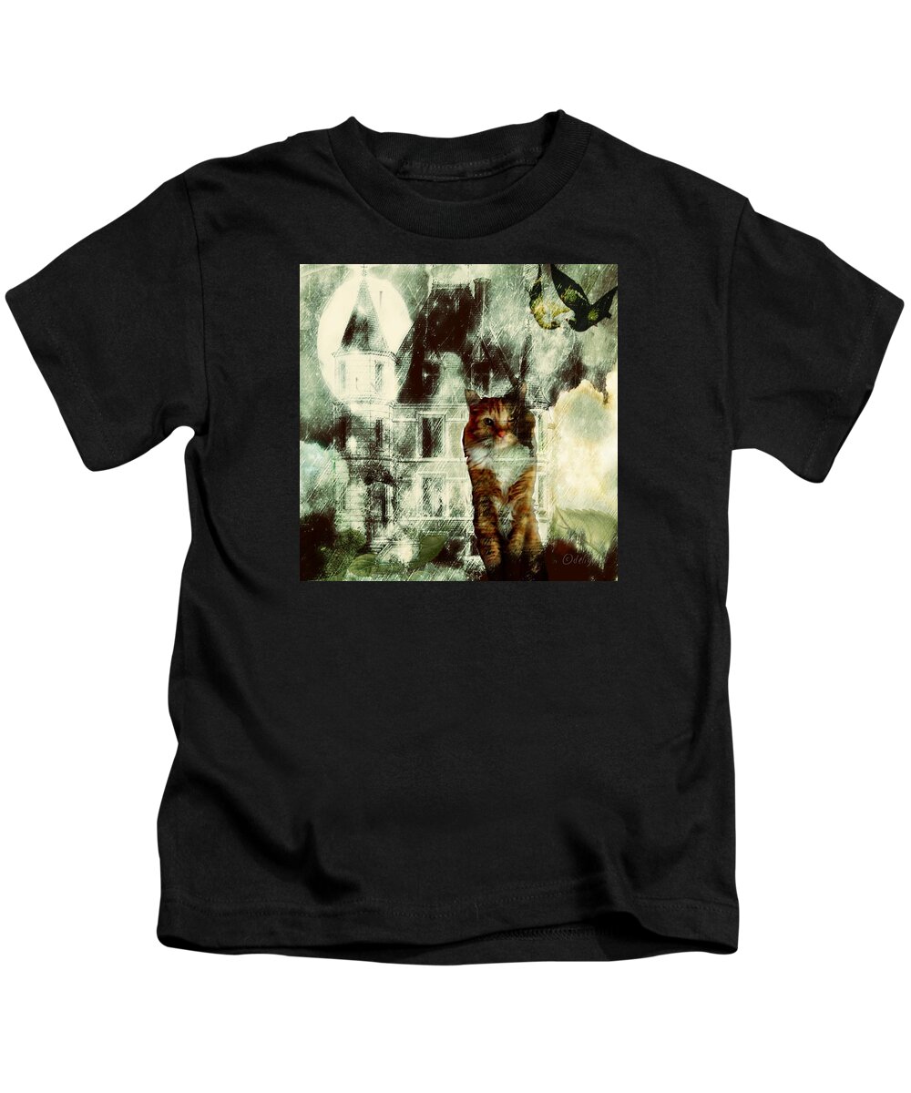Animals Kids T-Shirt featuring the digital art Man of the House by Delight Worthyn