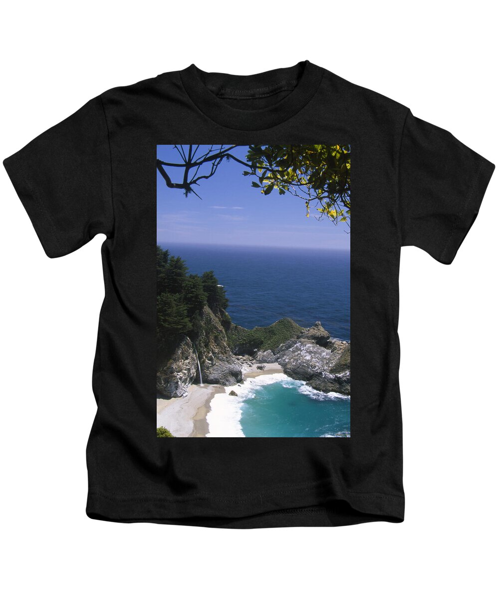Mcway Falls Kids T-Shirt featuring the photograph McWay Falls - Julia Pfeiffer Burns State Park by Soli Deo Gloria Wilderness And Wildlife Photography