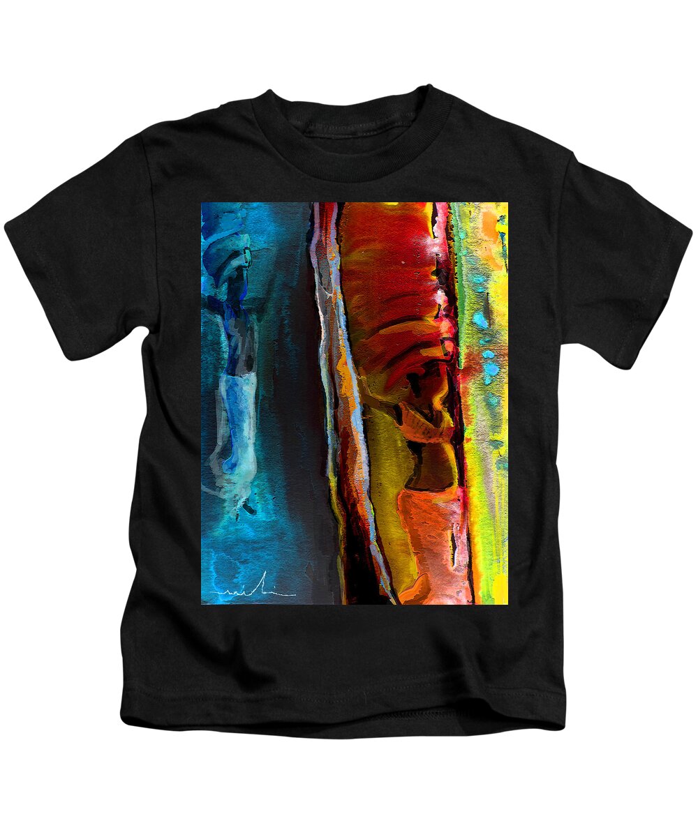 Africa Kids T-Shirt featuring the painting Memory from Africa 01 by Miki De Goodaboom