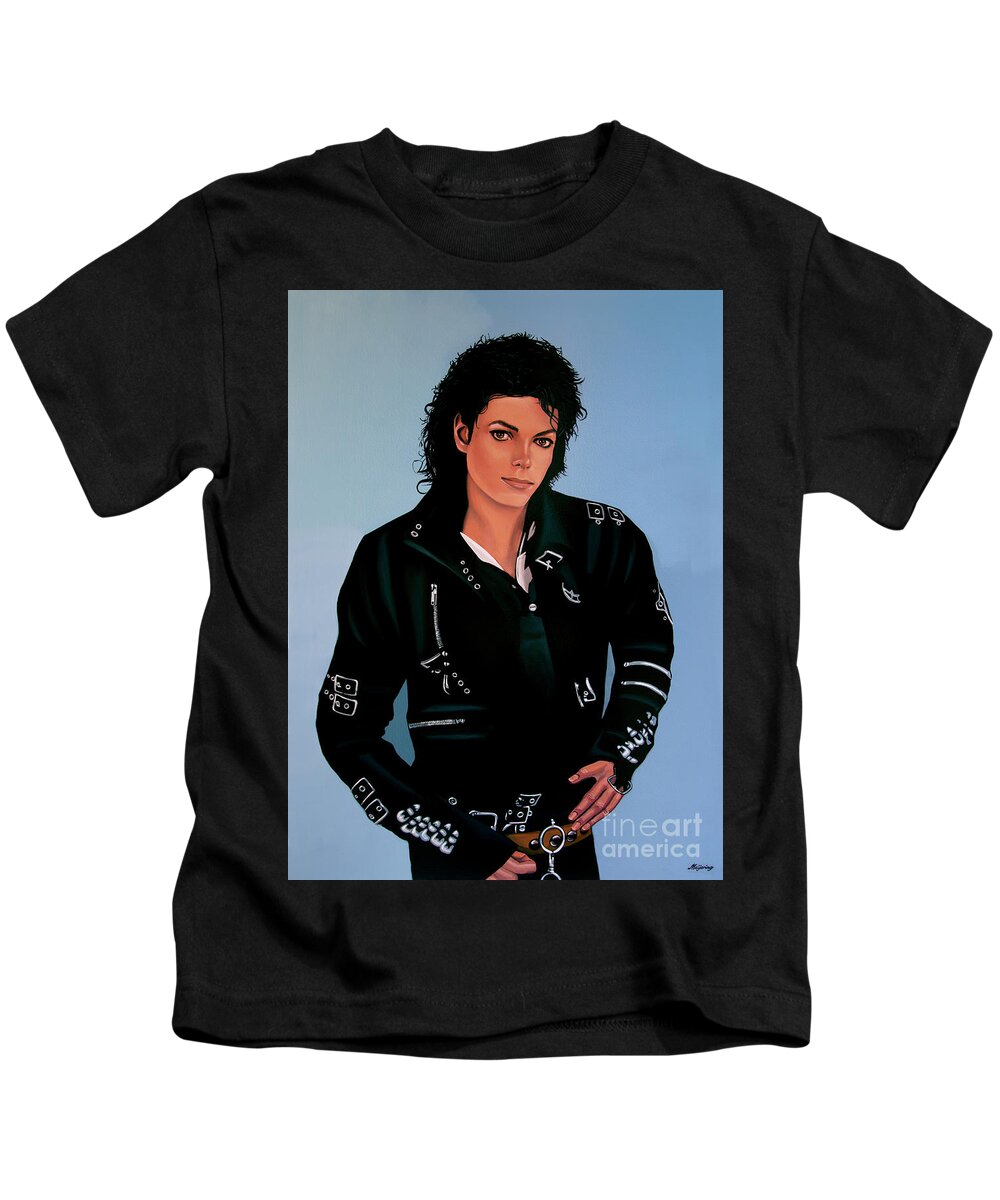 Billedhugger slank skræmt Michael Jackson Bad Kids T-Shirt by Paul Meijering - Fine Art America